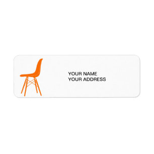 Eames molded plastic side chair label