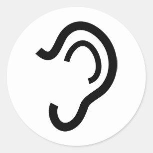 Human Ear Stickers for Sale
