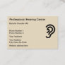 Ear Doctor Hearing Center Business Card