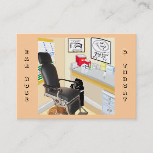 Ear, Nose And Throat Doctor's Office Business Card