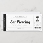 Ear Piercing Gift Voucher Certificate<br><div class="desc">EDITABLE. Ear Piercing gift for your loved ones. Can also be used for business. Personalize your voucher today! For a custom voucher/certificate,  please send me a message.</div>