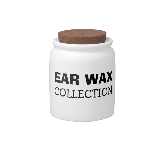 Ear Wax Collection Jar - Bank - Safe - Gag Gift (Front)
