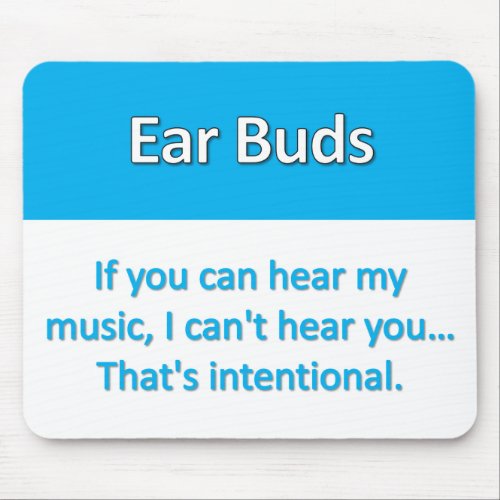 Earbuds Mousepad