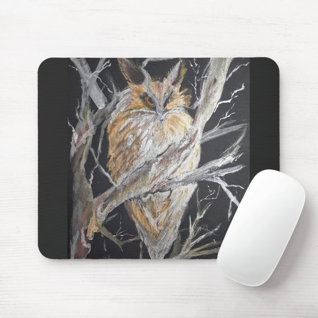  Eared owl  Mouse Pad (Creator Uploaded)
