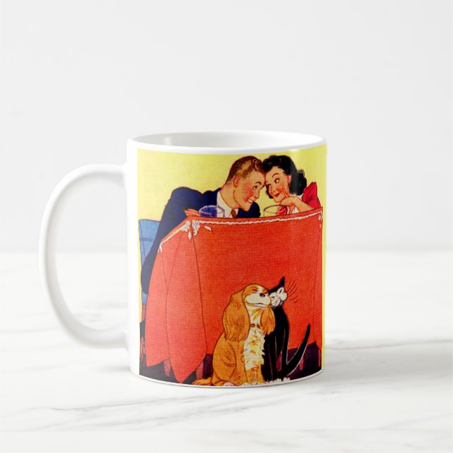 Earl and Dorothy and the dog and the cat Coffee Mug (Left)