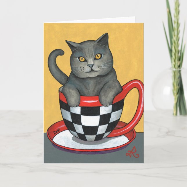 EARL GREY CAT TEA CARD (Front)