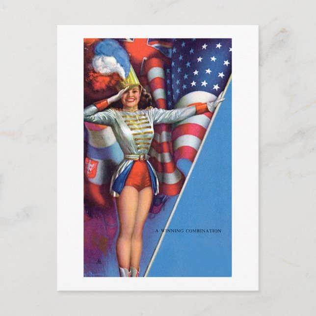 Earl Moran Vintage Americana Postcard (Front)