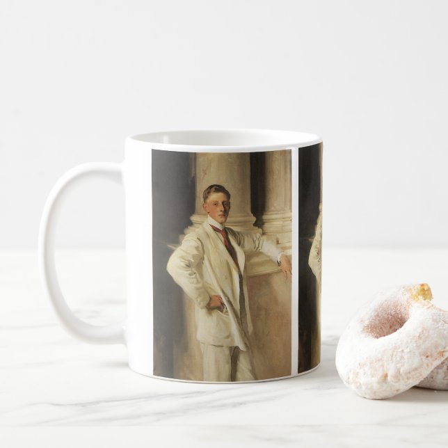 Earl of Dalhousie by John Singer Sargent Coffee Mug (With Donut)
