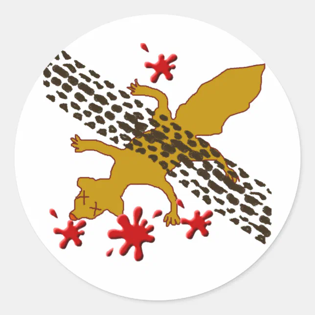 Earl The Dead Squirrel Classic Round Sticker | Zazzle