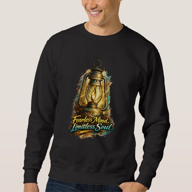 earless Mind Limitless Soul Inspirational Lantern  Sweatshirt (Front)