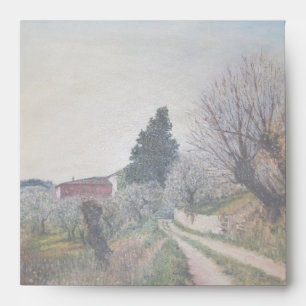 EARLIEST SPRING IN TUSCANY ENVELOPE