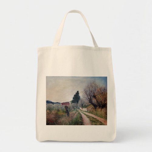 EARLIEST SPRING IN TUSCANY LANDSCAPE TOTE BAG