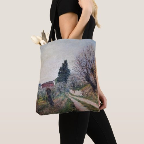 EARLIEST SPRING IN TUSCANY LANDSCAPE TOTE BAG