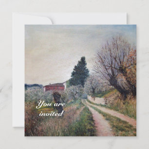 EARLIEST SPRING IN VERNALESE / Tuscany Landscape Invitation