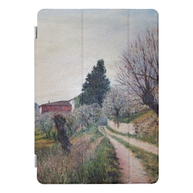 EARLIEST SPRING IN VERNALESE / Tuscany Landscape iPad Pro Cover (Front)