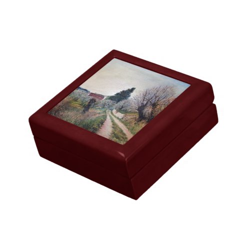 EARLIEST SPRING IN VERNALESE  Tuscany Landscape Jewelry Box