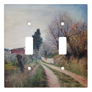 EARLIEST SPRING IN VERNALESE / Tuscany Landscape Light Switch Cover