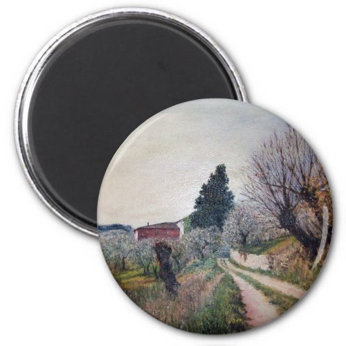 EARLIEST SPRING IN VERNALESE  Tuscany Landscape Magnet
