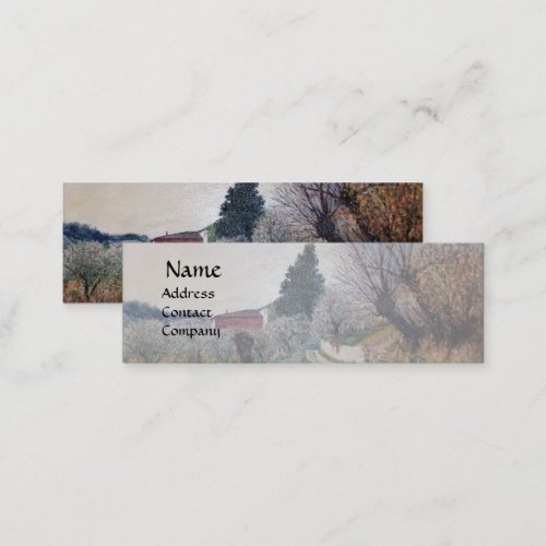 EARLIEST SPRING IN VERNALESE  Tuscany Landscape Mini Business Card