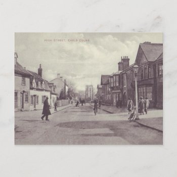 Earls Colne High Street Postcard Vintage Style by stuARTcreations at Zazzle
