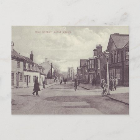 Earls Colne High Street Postcard Vintage Style