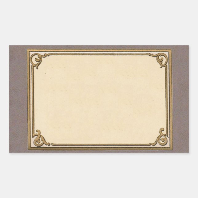Early 1900s Frame Rectangular Sticker (Front)