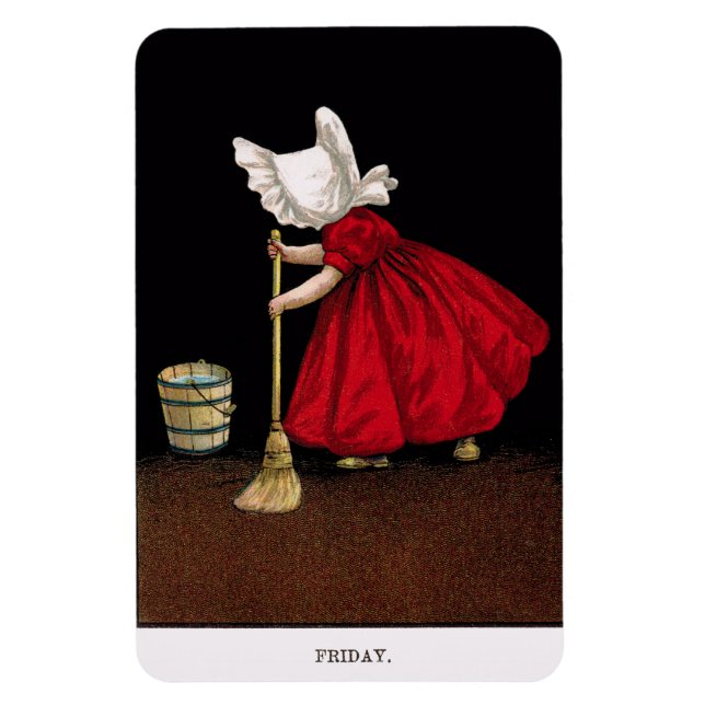 Early 1900's Friday Sunbonnet Sue Magnet (Vertical)