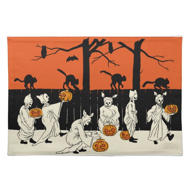 Early 1900s Halloween Design Placemat (Front)
