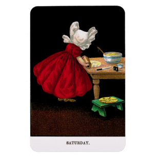 Early 1900's Saturday Sunbonnet Sue Magnet