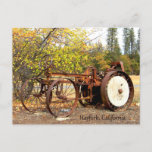 Early 1900's tractor postcard