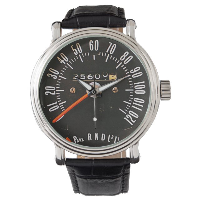 Early 1970s Classic Sports Car Speedometer Watch (Front)
