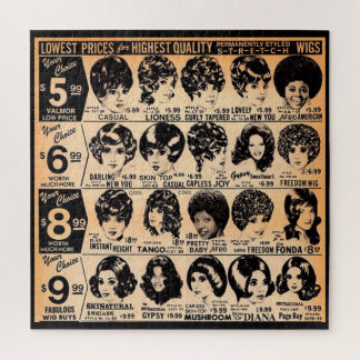  early 1970s wig advertisement jigsaw puzzle