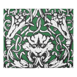 Early 20th Century Knotwork Lion Duvet Cover