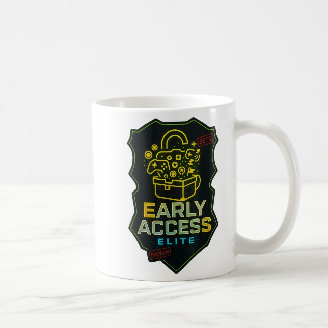 Early Access Elite Gaming Content Creator Beta Tes Coffee Mug (Right)