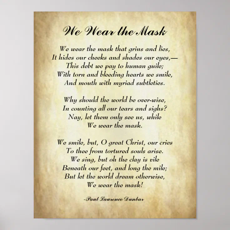 the mask poem