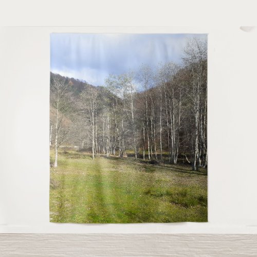 Early Autumn by the River - Wild Nature Romania Tapestry