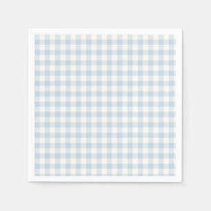 Early Autumn Classic Gingham Dusty Blue Napkins