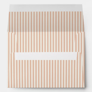 Early Autumn Heritage Stripes   Warm Apricot Envelope