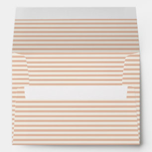 Early Autumn Heritage Stripes   Warm Apricot ll Envelope