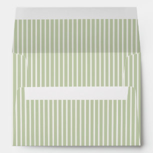 Early Autumn Refined Stripes Soft Olive Envelope