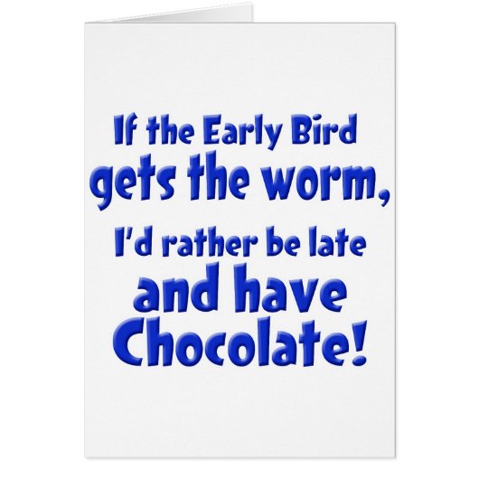 Early Bird Cards (Front)