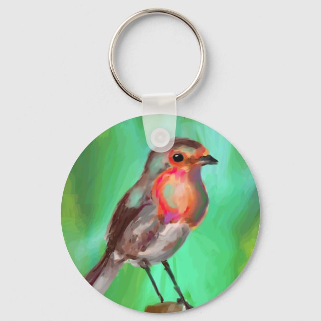 Early Bird Gets the Worm Keychain (Front)