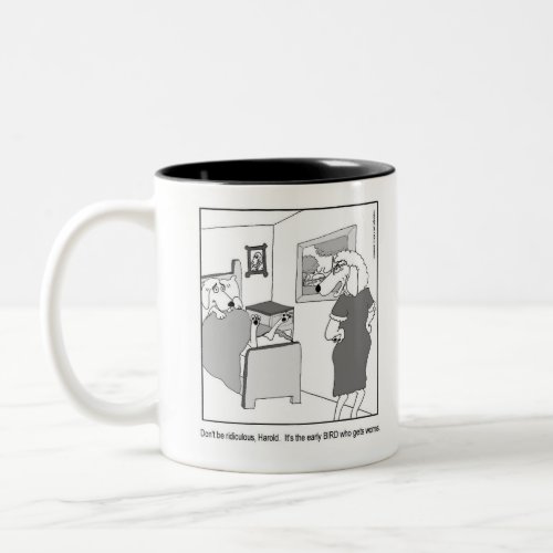 Early Bird Gets Worms Two_Tone Coffee Mug