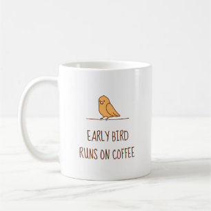 Early Bird Parrot Parakeet Funny Quote Coffee Mug