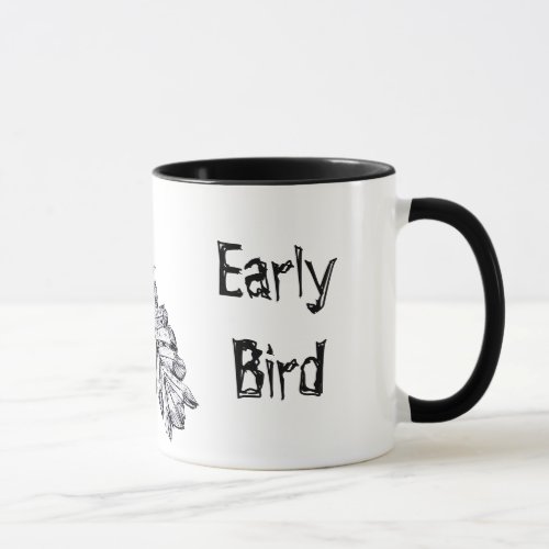 Early Bird Prehistoric Bird Art Mug