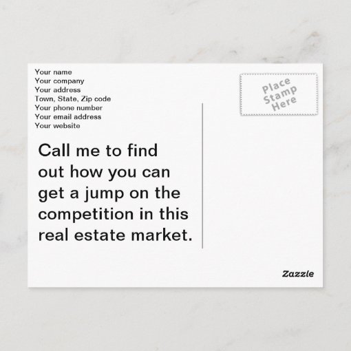 Early Bird Real Estate Prospecting Postcard Zazzle