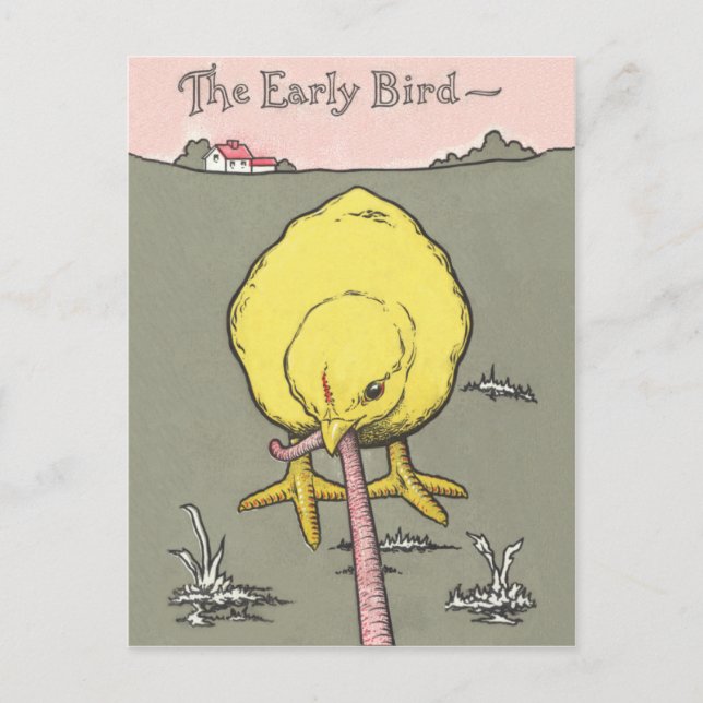 Early Bird Real Estate Prospecting Postcard (Front)