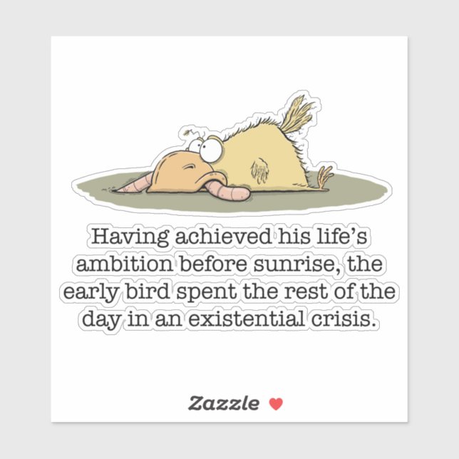 Early Bird Vinyl Sticker (Sheet)