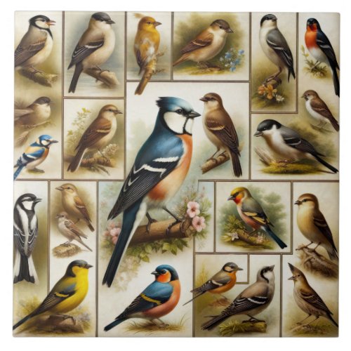 Early Birds Ceramic Tile