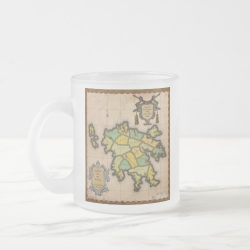 Early Caedellium Map Frosted Beer Mug
